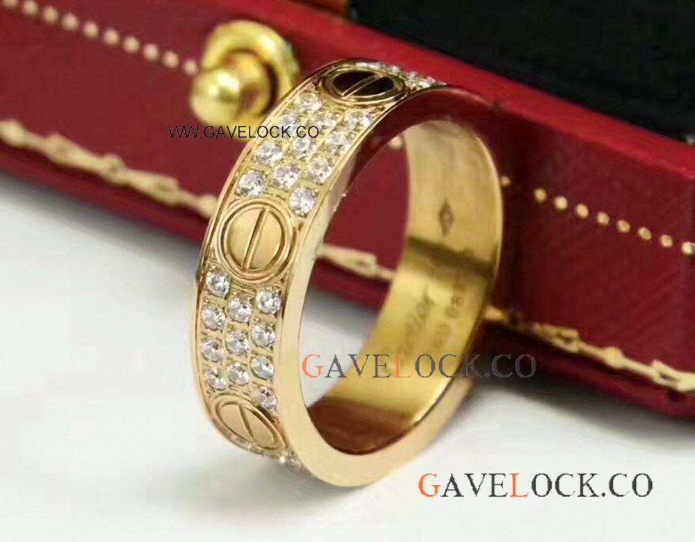 Cartier B4087600 / Love Cartier Replica Ring Gold Diamonds